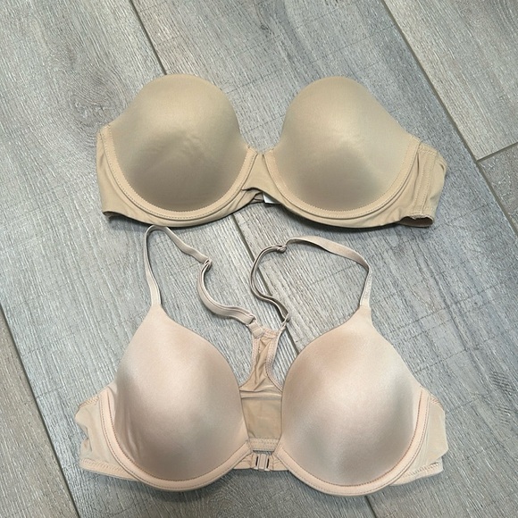 2 Nude Colored Bras - Picture 1 of 5